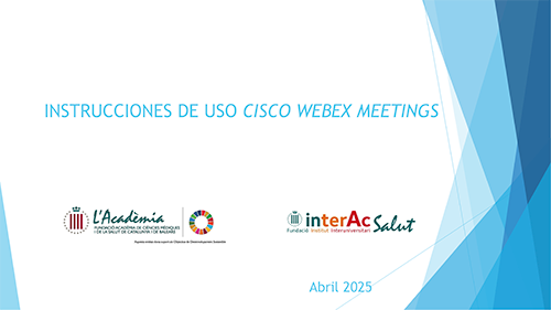 Instrucciones uso Cisco Webex Meetings